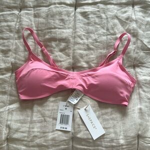L Space Pink bikini top